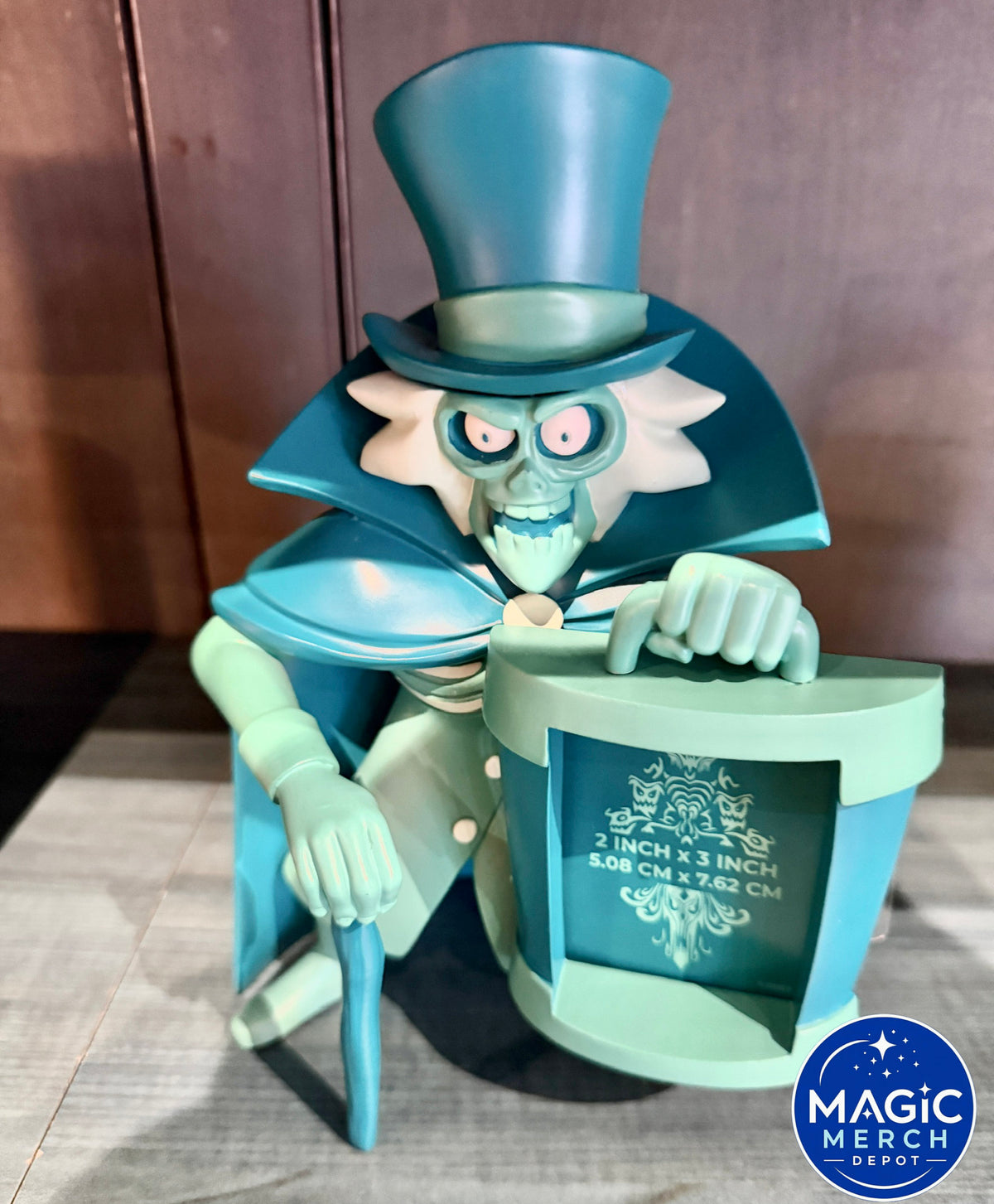 Disney Parks The Haunted Mansion Hatbox Ghost Light-Up Photo Frame Holder 2026