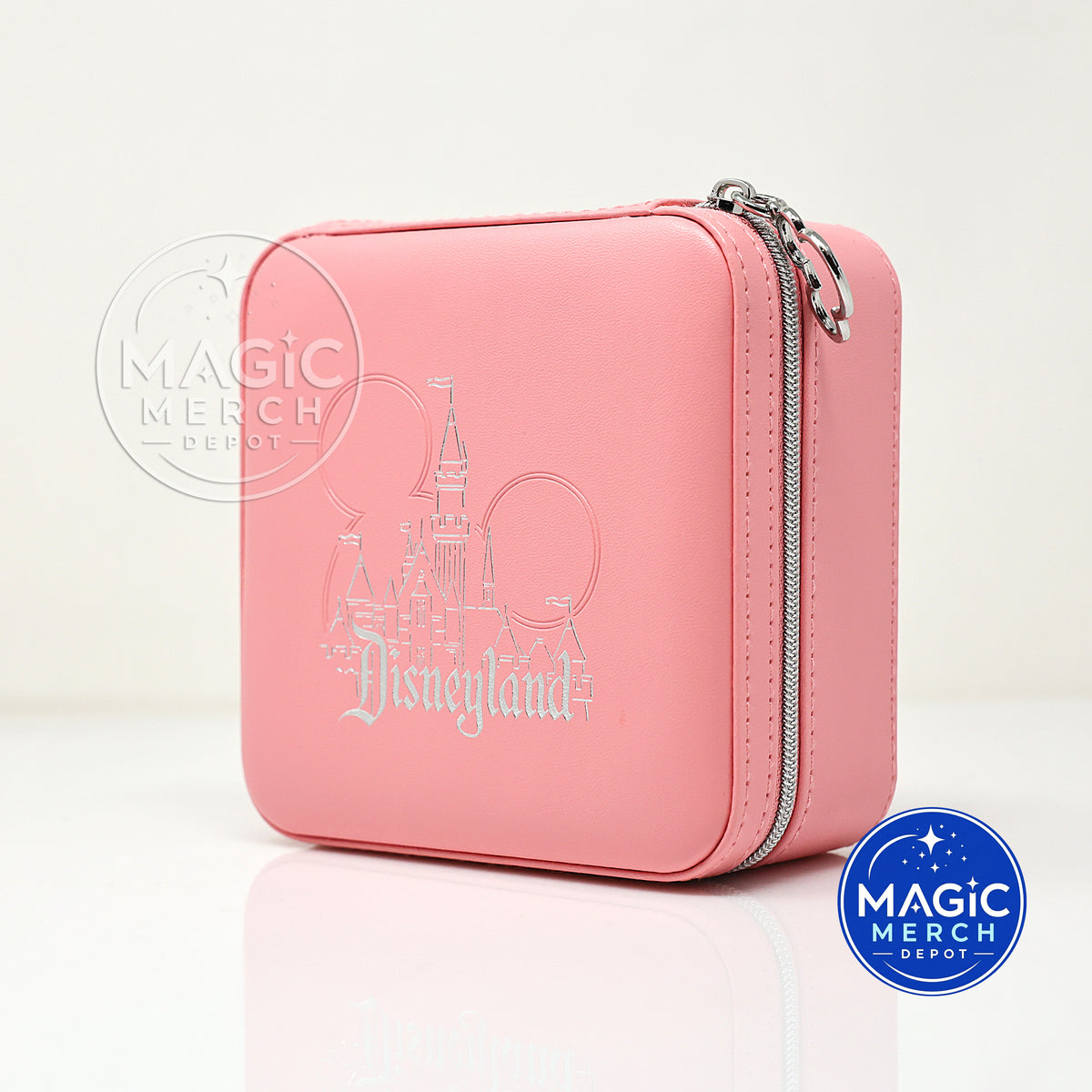 Pandora x Disneyland Pink Travel Jewelry Box Park Exclusive Disneyland New NIB