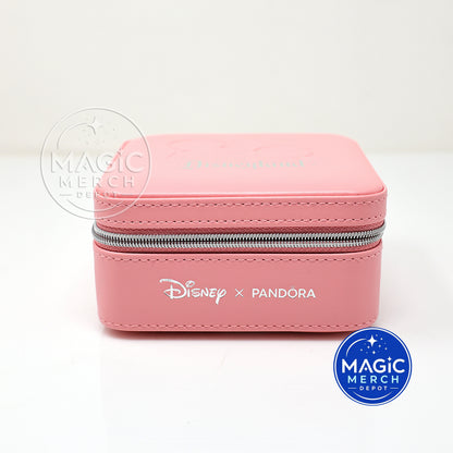 Pandora x Disneyland Pink Travel Jewelry Box Park Exclusive Disneyland New NIB