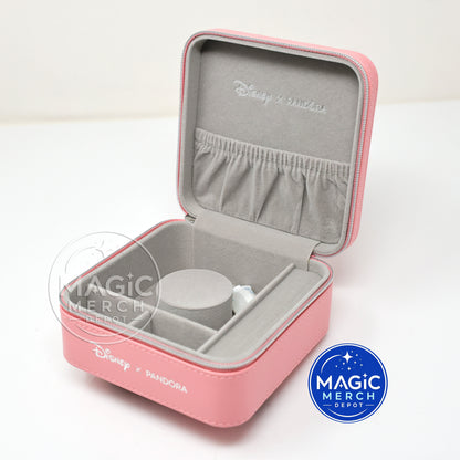 Pandora x Disneyland Pink Travel Jewelry Box Park Exclusive Disneyland New NIB