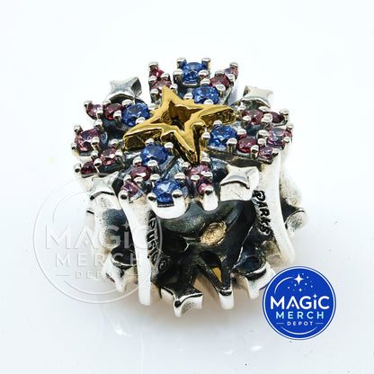Disney Parks 2026 America Fireworks Show Charm by Pandora NIB