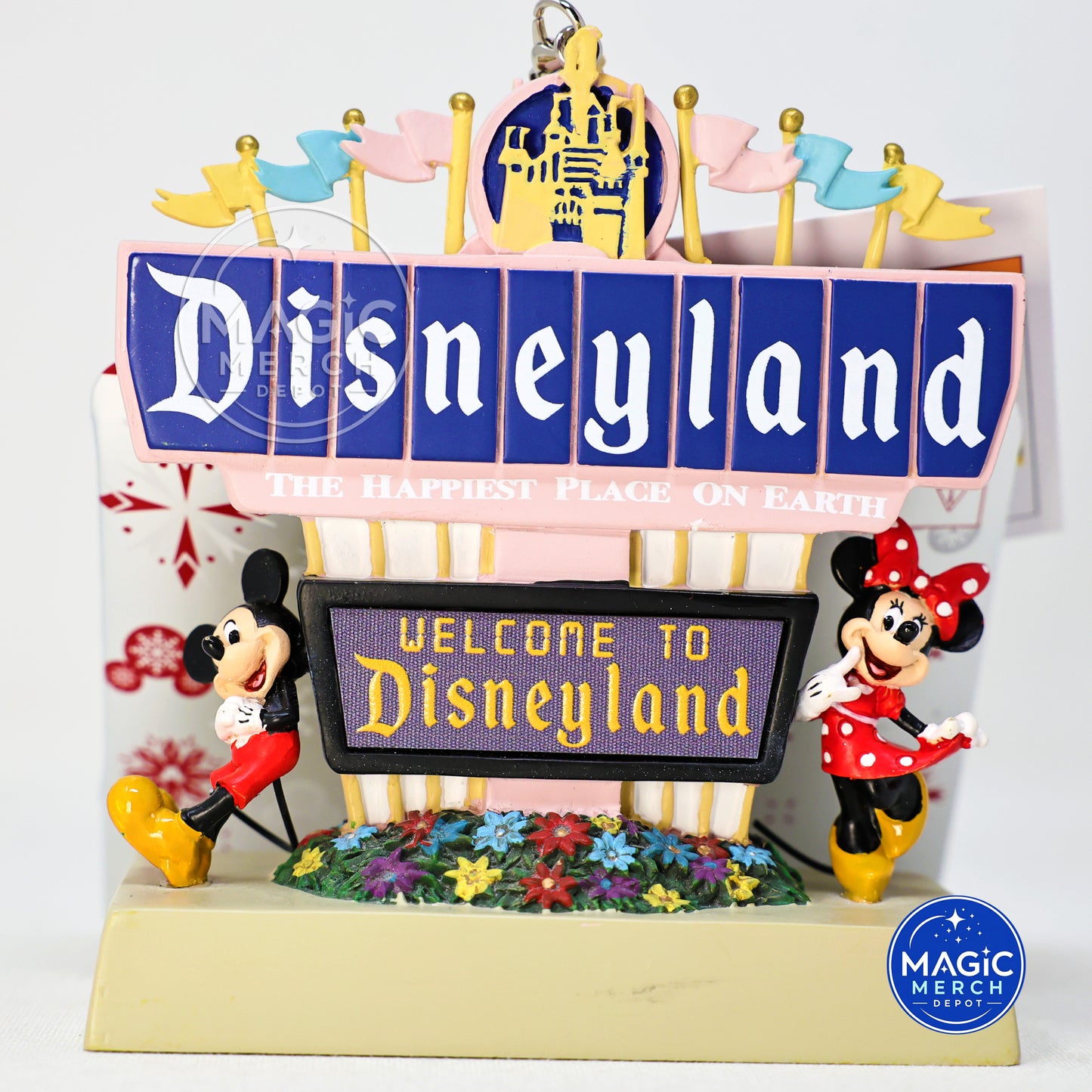 🏰 New Disneyland Resort Mickey & Minnie Light Up Entrance Marquee Ornament