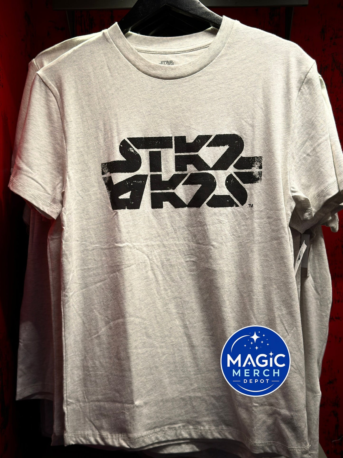 Disney Parks STAR WARS Logo AUREBESH White T-Shirt New 2026 ALL SIZES