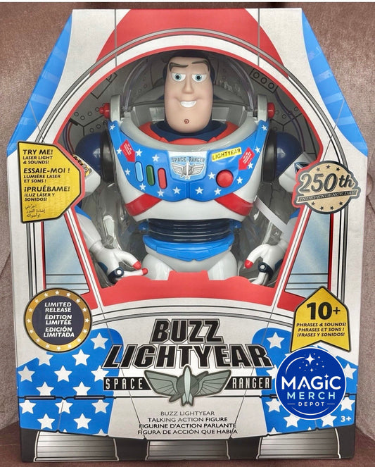 NEW IN BOX 2026 Disney Parks Buzz Lightyear USA 250th Anniversary Limited Figure