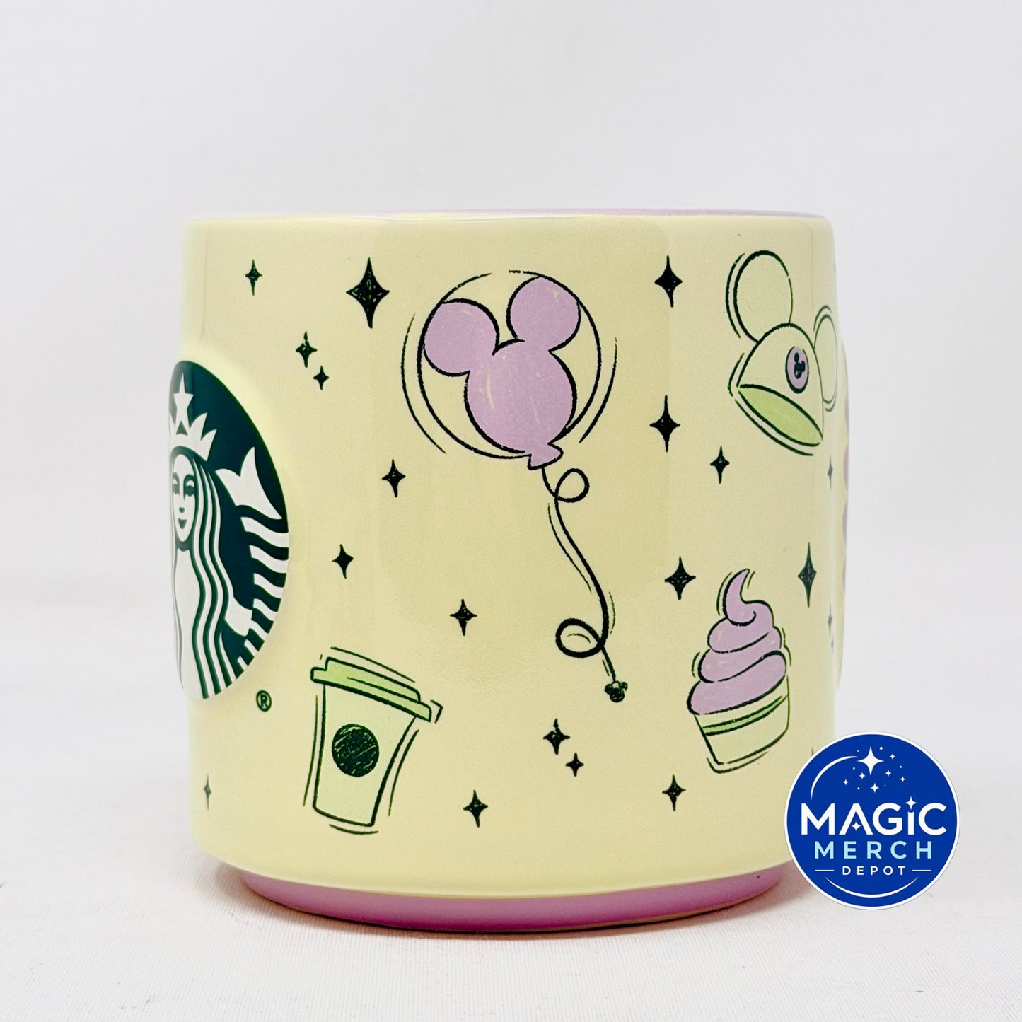 Disney Parks 2026 Starbucks Summertime Castle Lavender Matcha Ceramic Coffee Mug