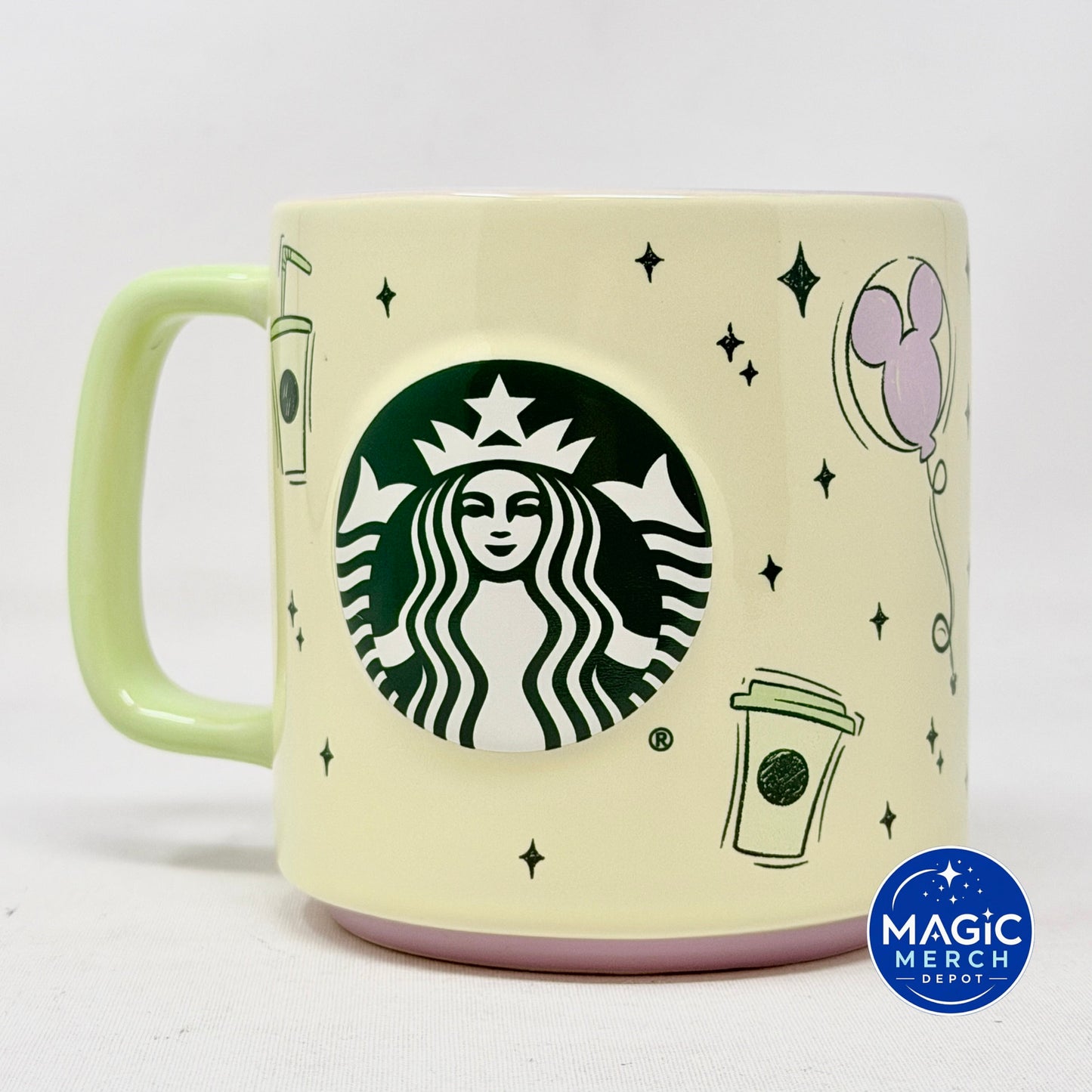 Disney Parks 2026 Starbucks Summertime Castle Lavender Matcha Ceramic Coffee Mug