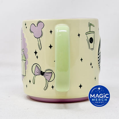Disney Parks 2026 Starbucks Summertime Castle Lavender Matcha Ceramic Coffee Mug