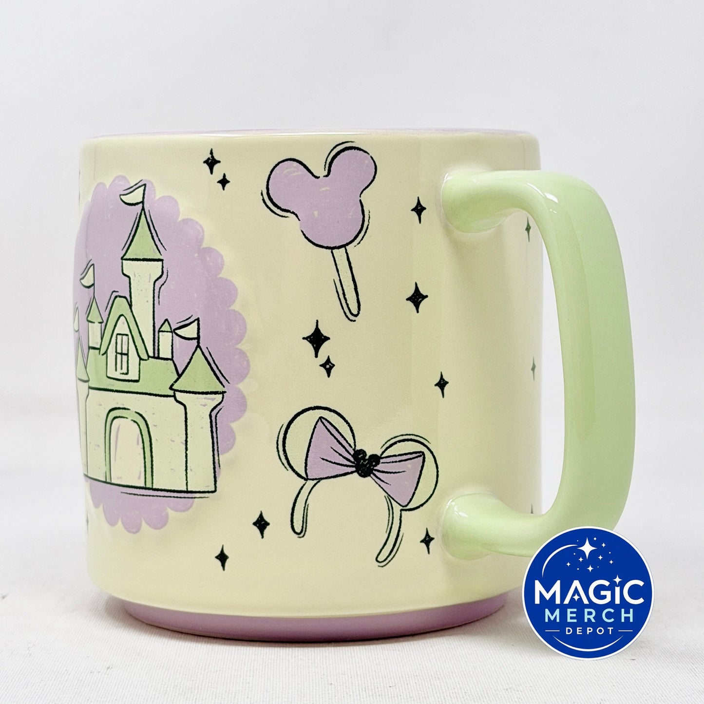 Disney Parks 2026 Starbucks Summertime Castle Lavender Matcha Ceramic Coffee Mug