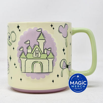 Disney Parks 2026 Starbucks Summertime Castle Lavender Matcha Ceramic Coffee Mug