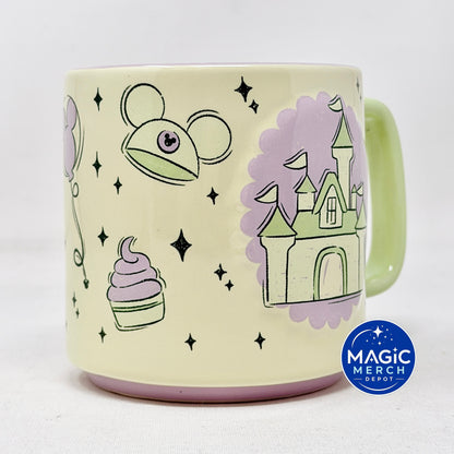 Disney Parks 2026 Starbucks Summertime Castle Lavender Matcha Ceramic Coffee Mug