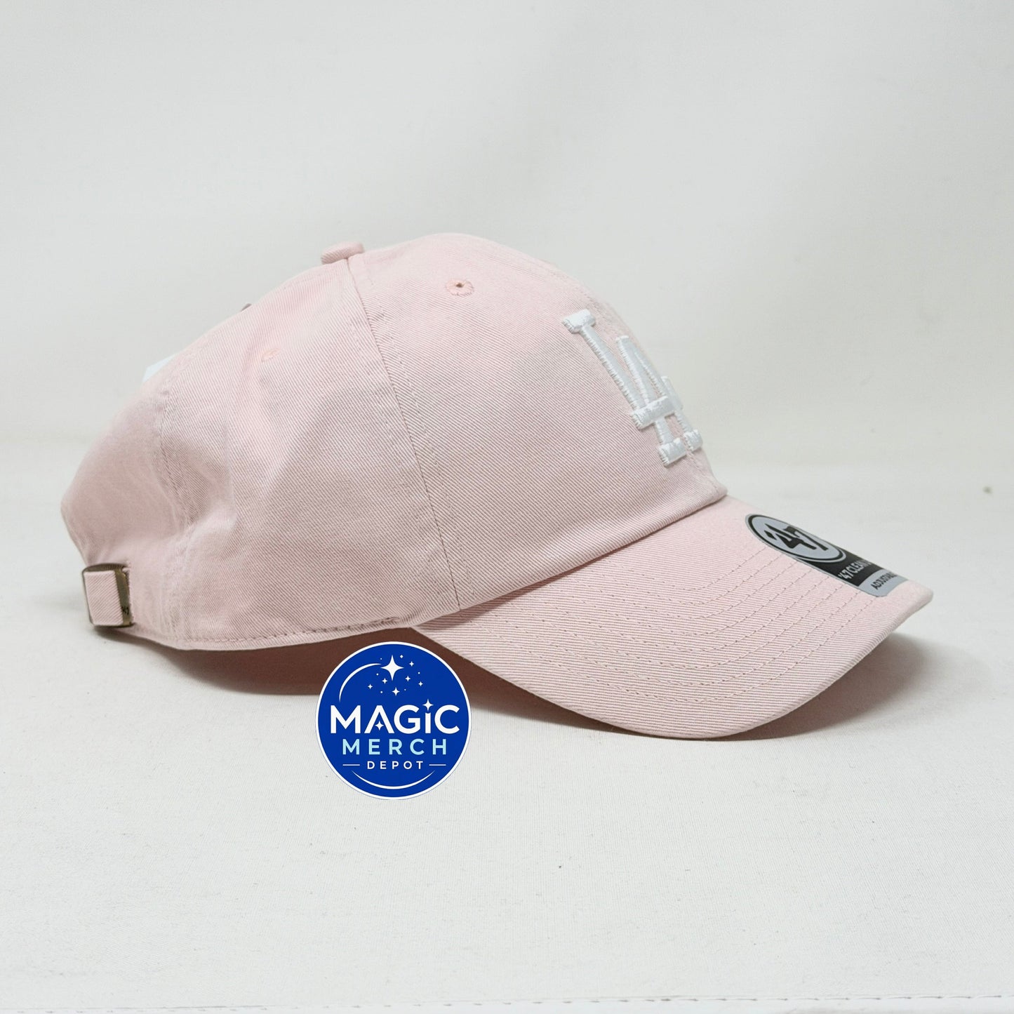 Los Angeles Dodgers '47 Brand Clean Up Adjustable Hat Classic Cap Hat Dusty Pink