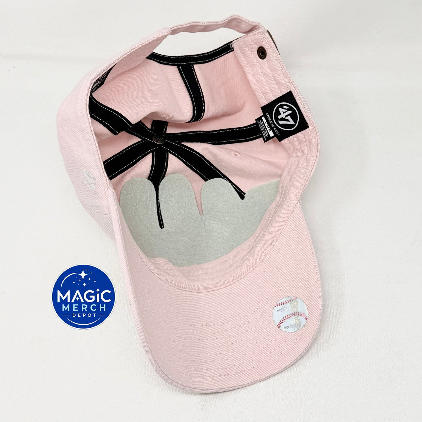 Los Angeles Dodgers '47 Brand Clean Up Adjustable Hat Classic Cap Hat Dusty Pink