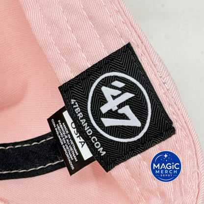 Los Angeles Dodgers '47 Brand Clean Up Adjustable Hat Classic Cap Hat Dusty Pink