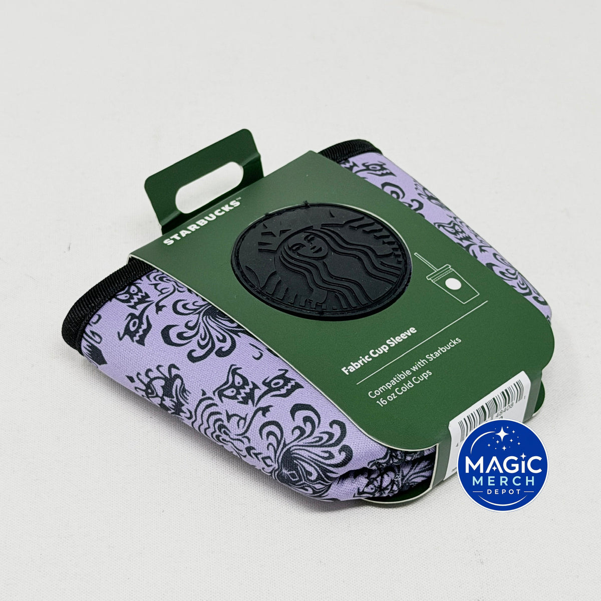 Starbucks Haunted Mansion 16 oz + 24 oz Summertime Castle Mickey Ear Cup Sleeves