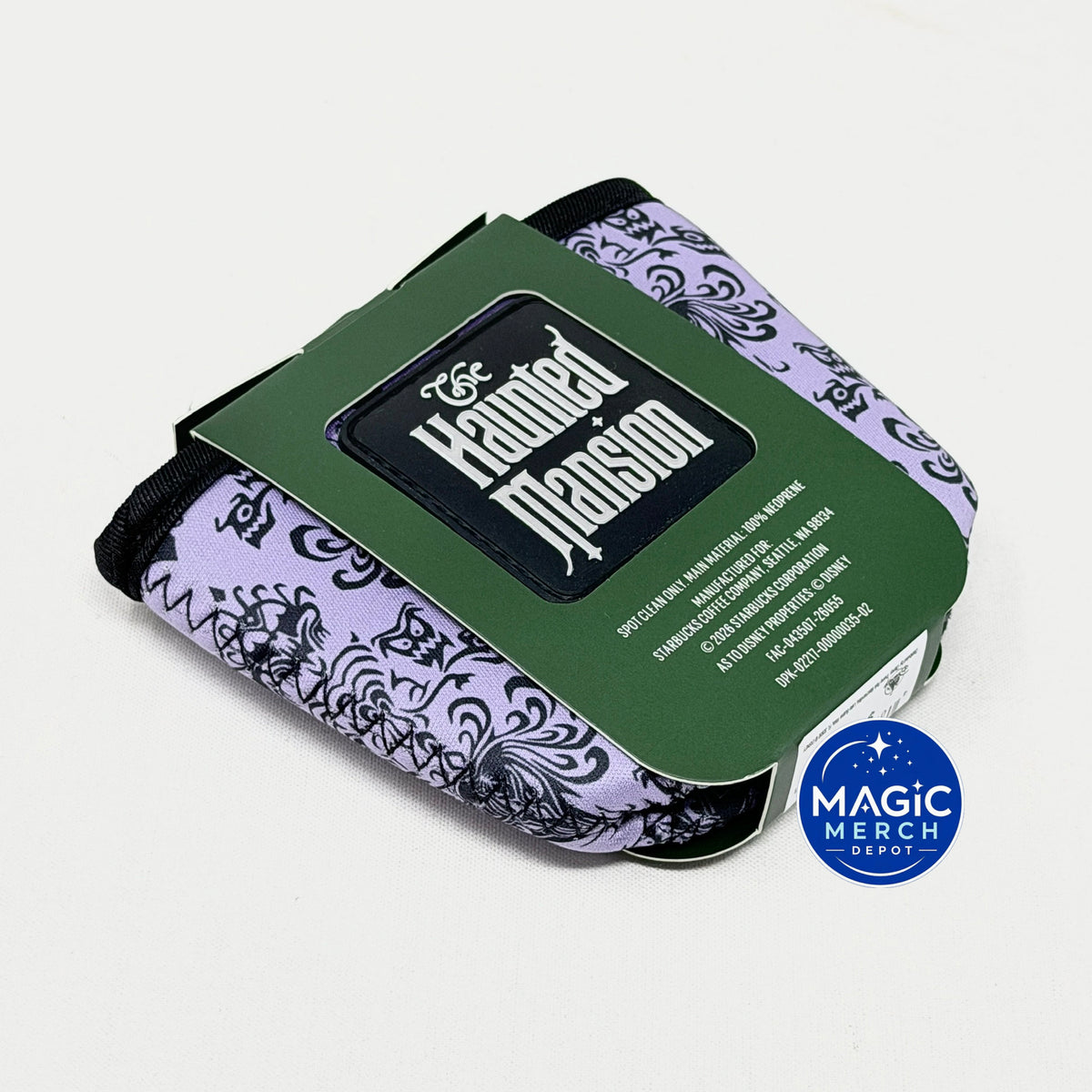 Starbucks Haunted Mansion 16 oz + 24 oz Summertime Castle Mickey Ear Cup Sleeves