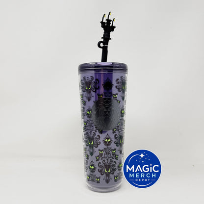 Disney Parks 2026 Starbucks Haunted Mansion Wallpaper Tumbler BUBBLE WRAPPED
