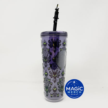 Disney Parks 2026 Starbucks Haunted Mansion Wallpaper Tumbler BUBBLE WRAPPED