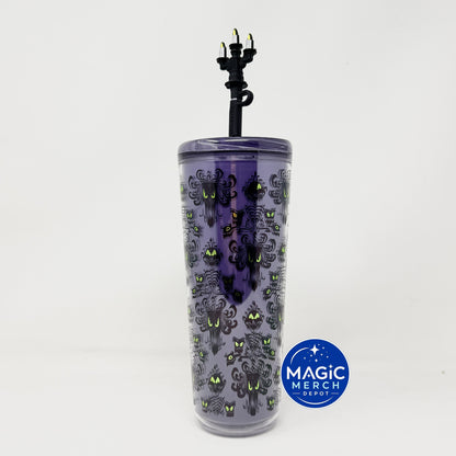 Disney Parks 2026 Starbucks Haunted Mansion Wallpaper Tumbler BUBBLE WRAPPED