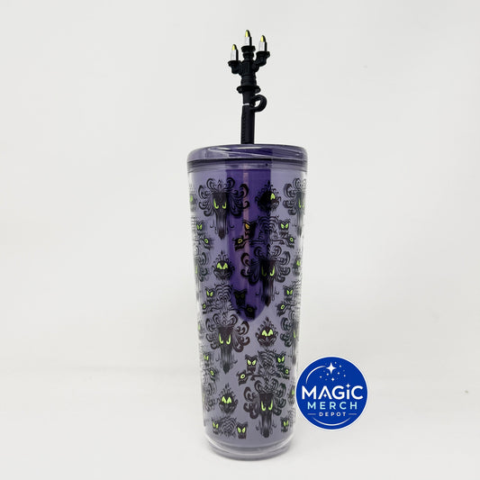 Disney Parks 2026 Starbucks Haunted Mansion Wallpaper Tumbler BUBBLE WRAPPED