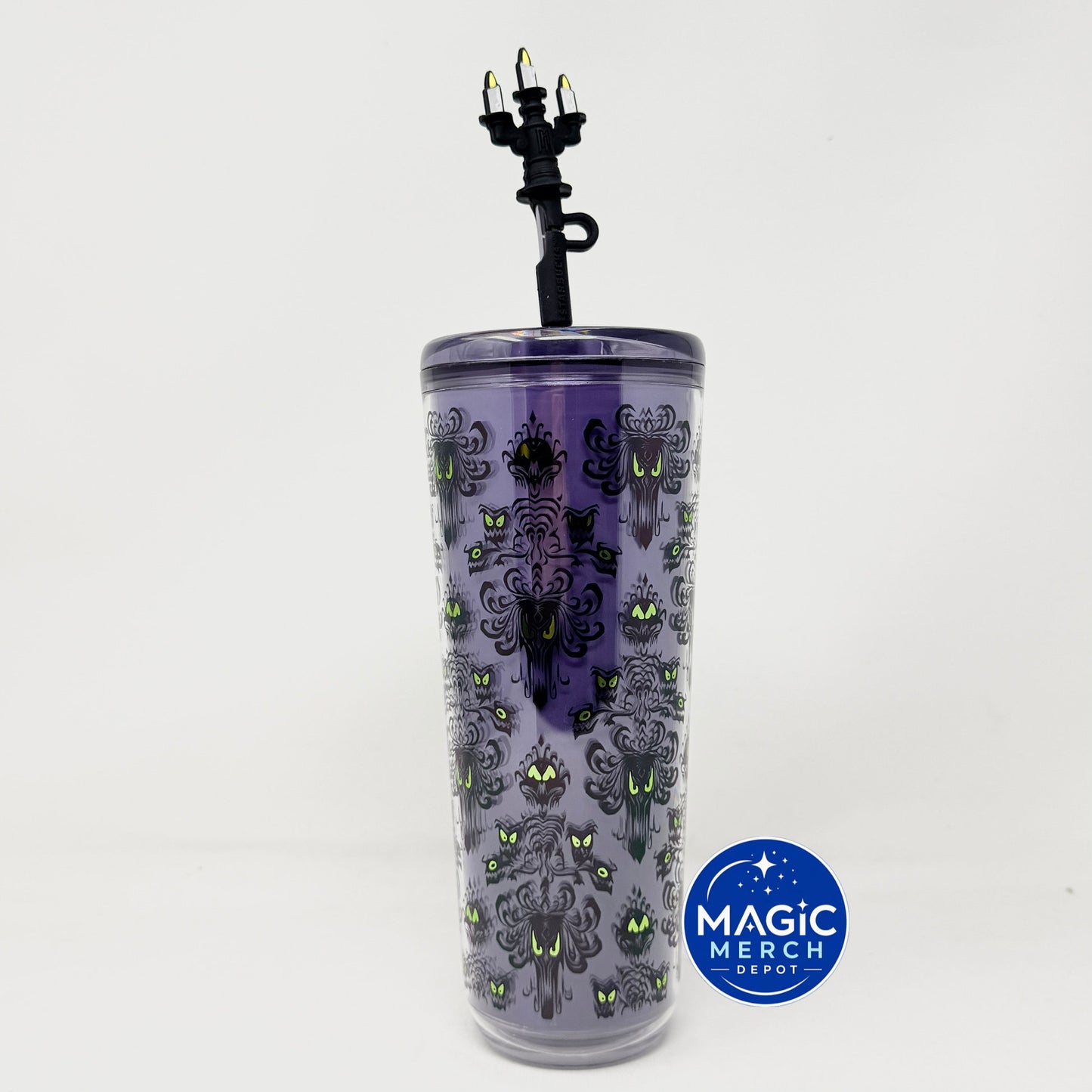 Disney Parks 2026 Starbucks Haunted Mansion Wallpaper Tumbler BUBBLE WRAPPED