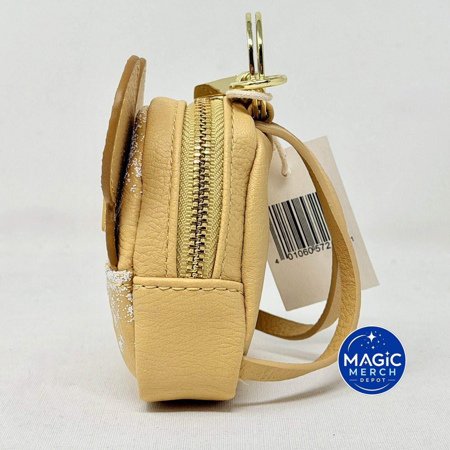 Disney Park Loungefly Mickey Ears Beignet All Day Mini Backpack Keychain Charm