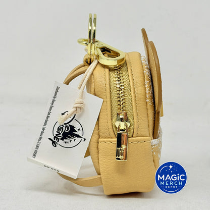 Disney Park Loungefly Mickey Ears Beignet All Day Mini Backpack Keychain Charm