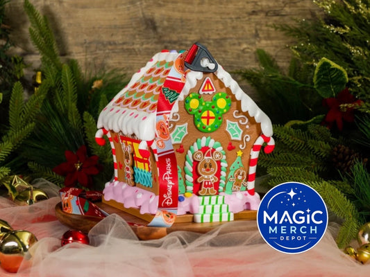 Disney Parks Exclusive Mickey And Minnie Gingerbread House Popcorn Bucket 2025🎄