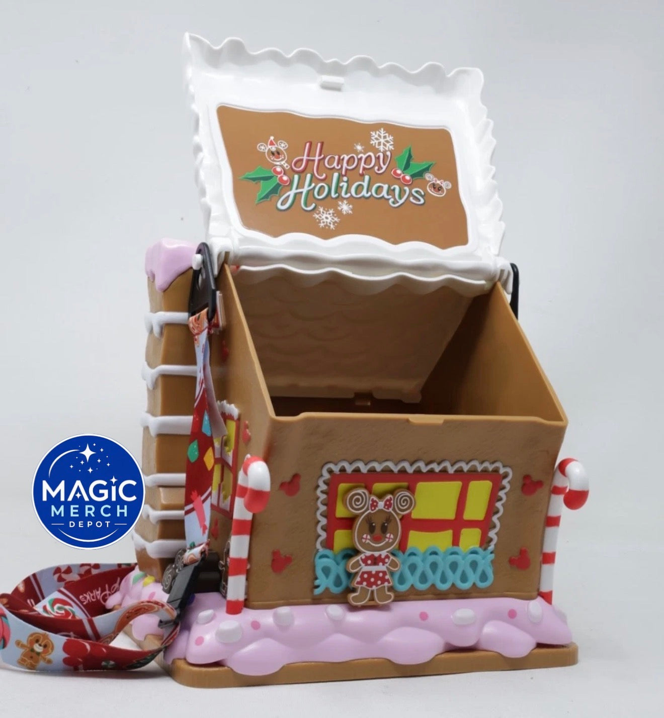 Disney Parks Exclusive Mickey And Minnie Gingerbread House Popcorn Bucket 2025🎄