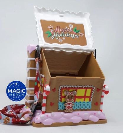 Disney Parks Exclusive Mickey And Minnie Gingerbread House Popcorn Bucket 2025🎄