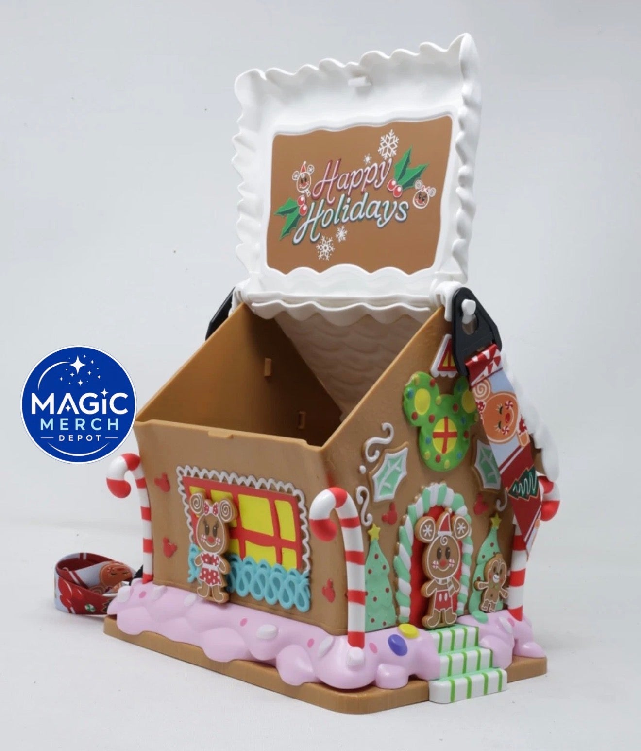 Disney Parks Exclusive Mickey And Minnie Gingerbread House Popcorn Bucket 2025🎄
