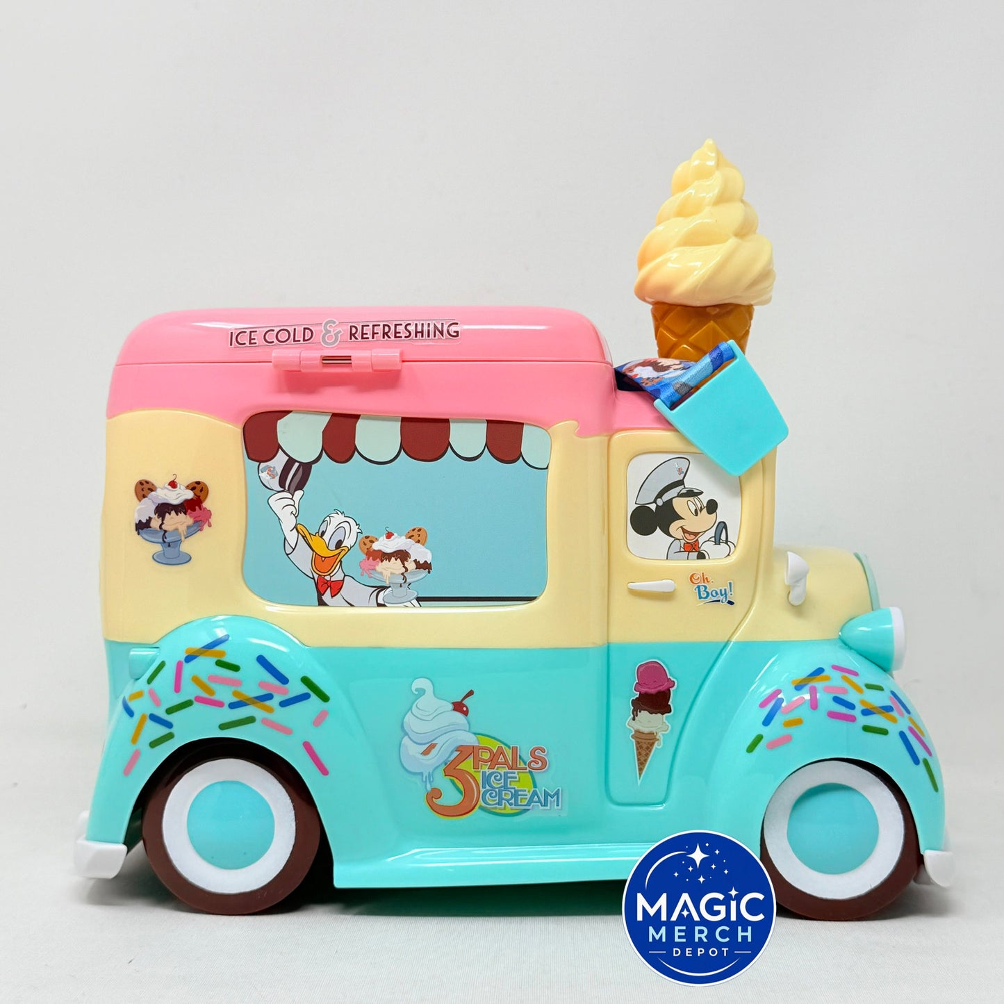Disney Parks 2025 Mickey Mouse Ice Cream Truck Sundae Bucket Brand New