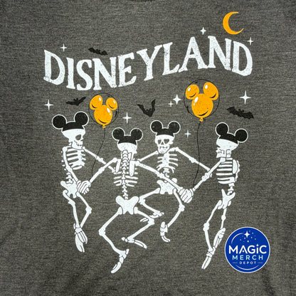 Disney Parks Storm Mickey Ears Skeletons Halloween T-Shirt New 2026 *All Sizes