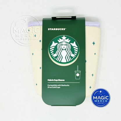 Starbucks Haunted Mansion 16 oz + 24 oz Summertime Castle Mickey Ear Cup Sleeves