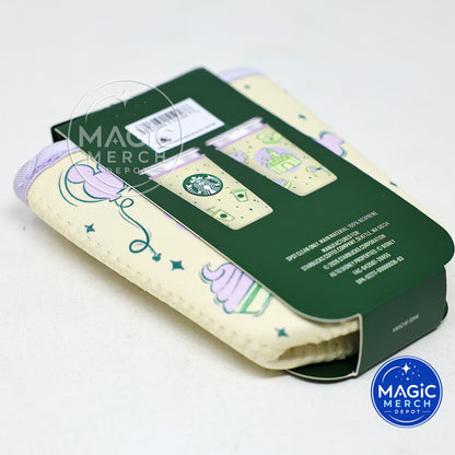 Starbucks Haunted Mansion 16 oz + 24 oz Summertime Castle Mickey Ear Cup Sleeves