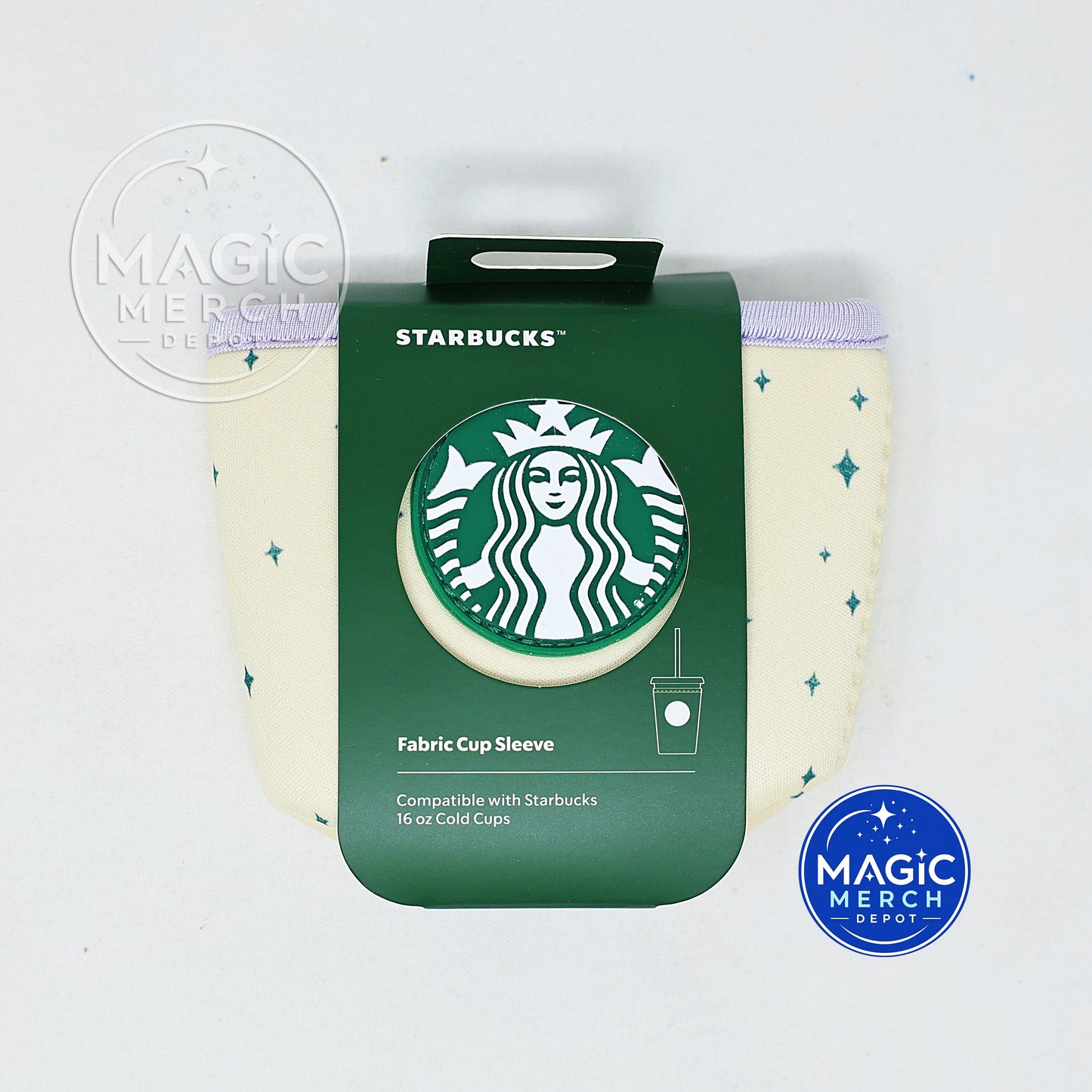 COMBO 16 oz + 24 oz 2026 Starbucks Summertime Castle Mickey Ear Cup Sleeves